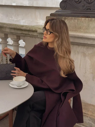 Querine | Sweat à capuche avec écharpe