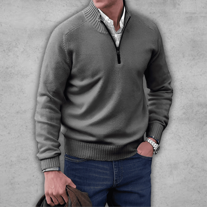 Markus | Pull élégant à zip