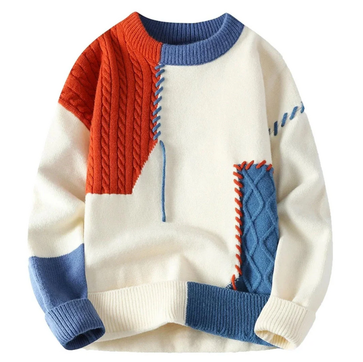 Brunetta | Pull Patchwork Coloré