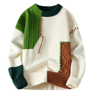 Justine | Pull patchwork stylé