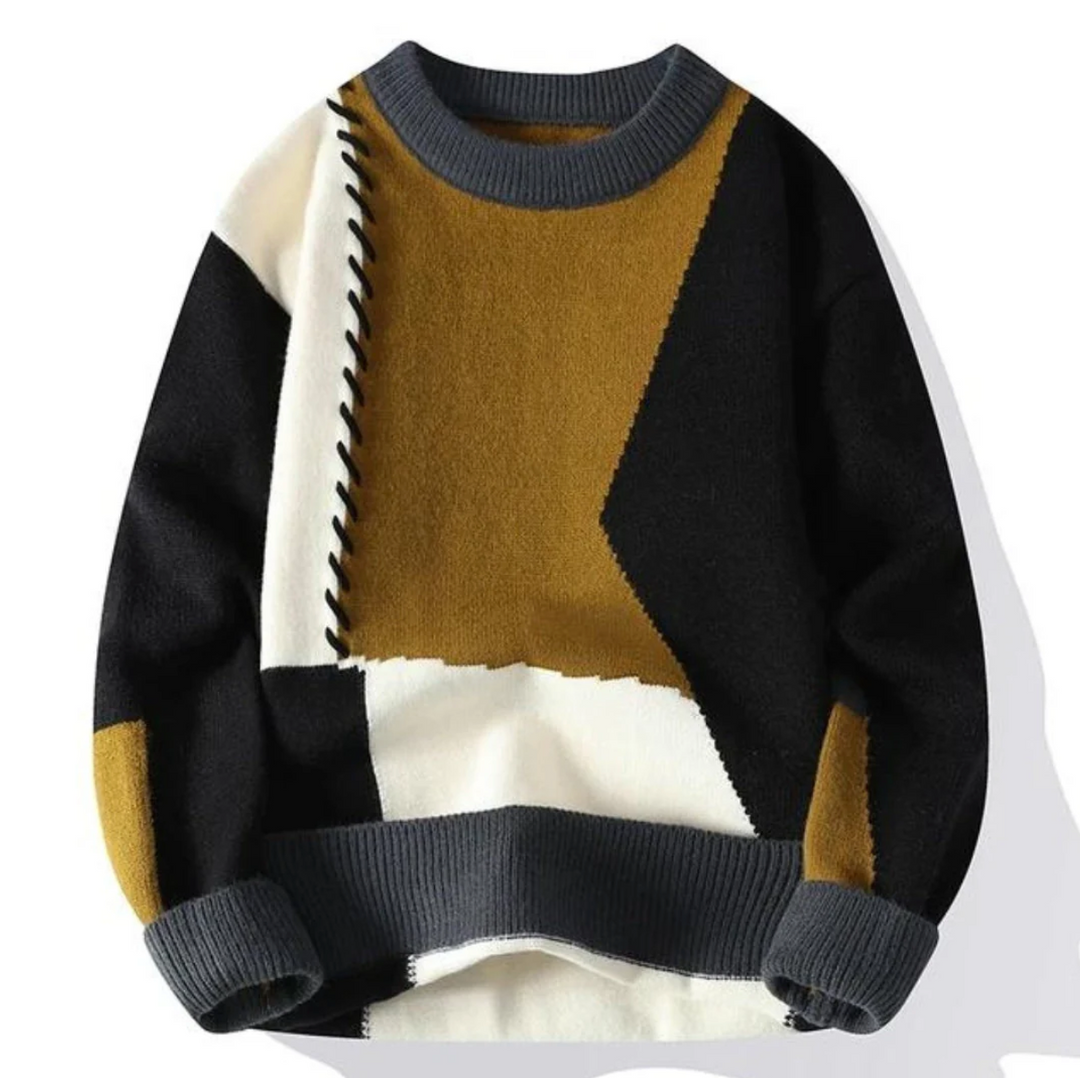 Brunetta | Pull Patchwork Coloré