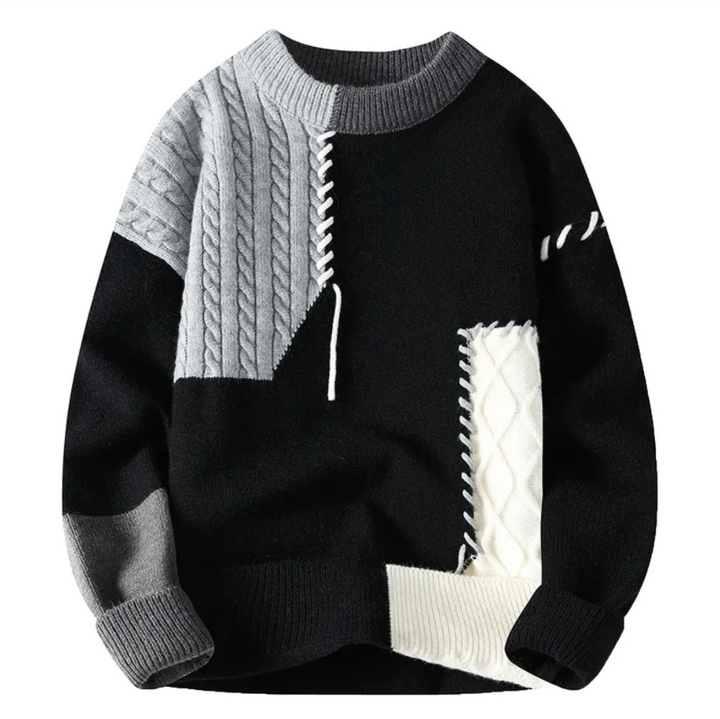 Justine | Pull patchwork stylé