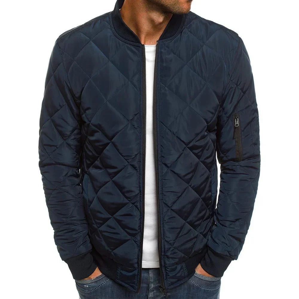 Dale | Veste en coton avec motif losange