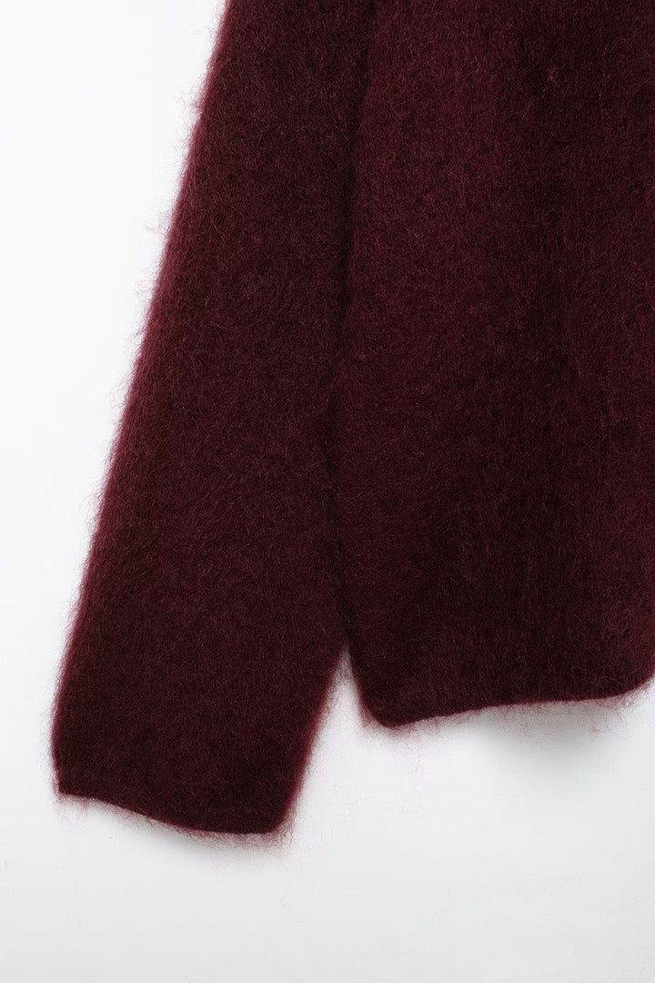 Tess | Pull Bordeaux