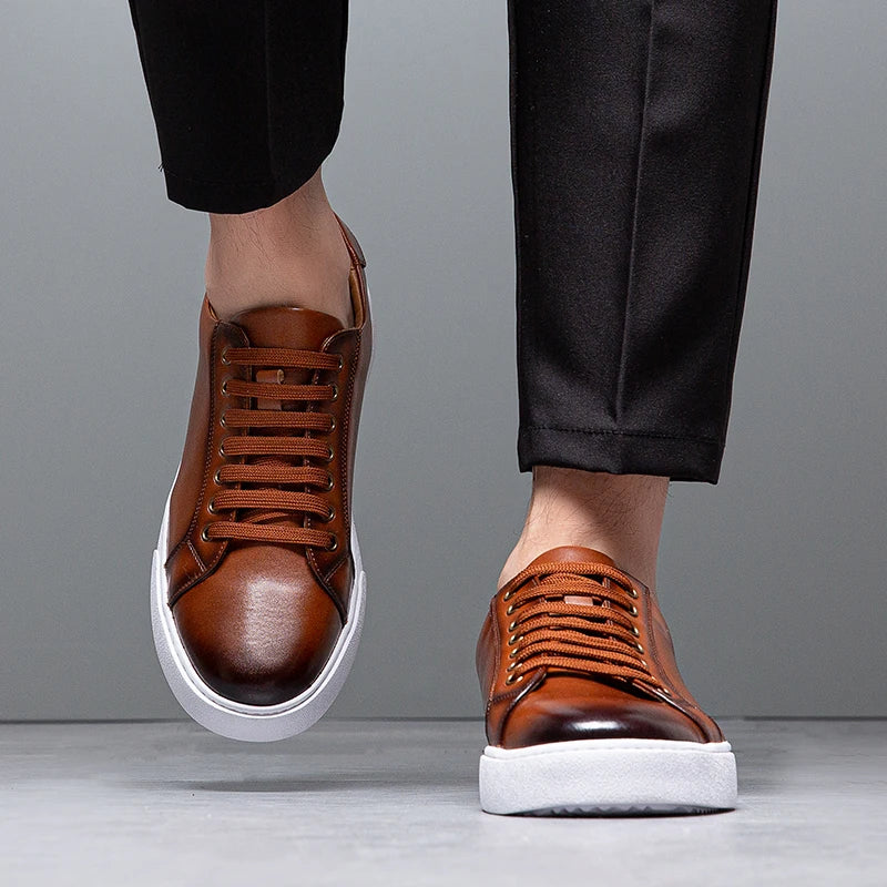 Franco | Baskets pour hommes en simili cuir