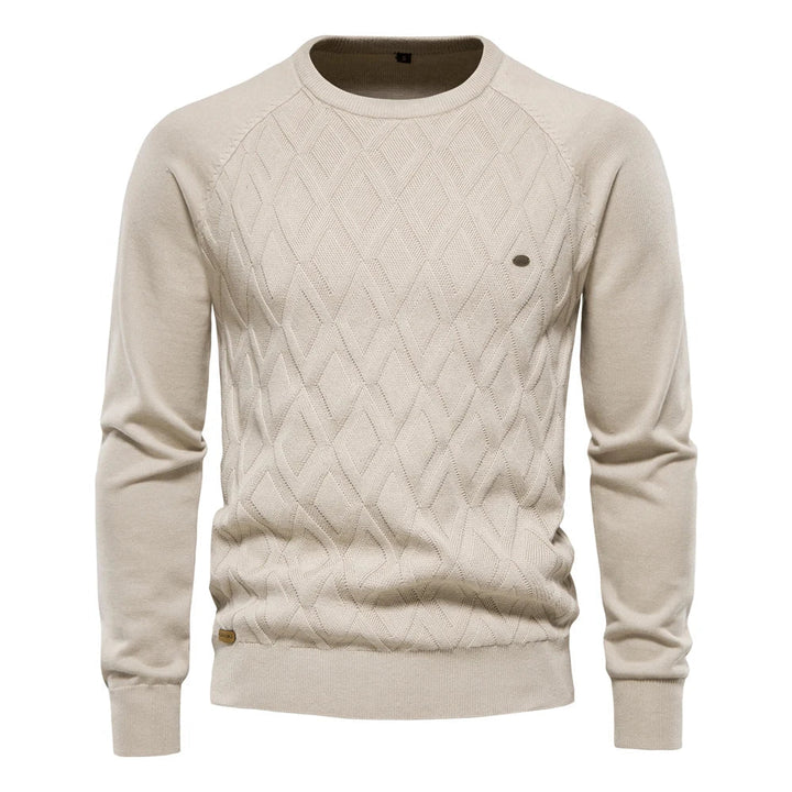 Theodor | Pull pour hommes avec motif en losanges