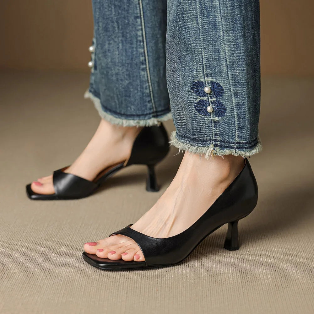Talons Valenti en cuir