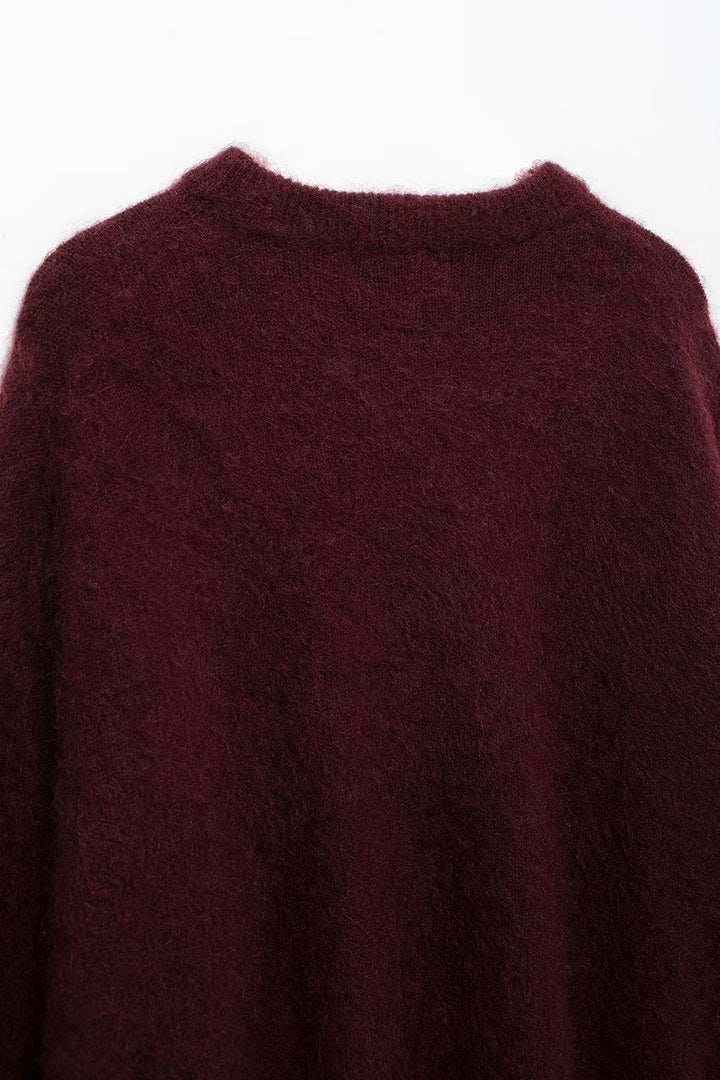 Tess | Pull Bordeaux