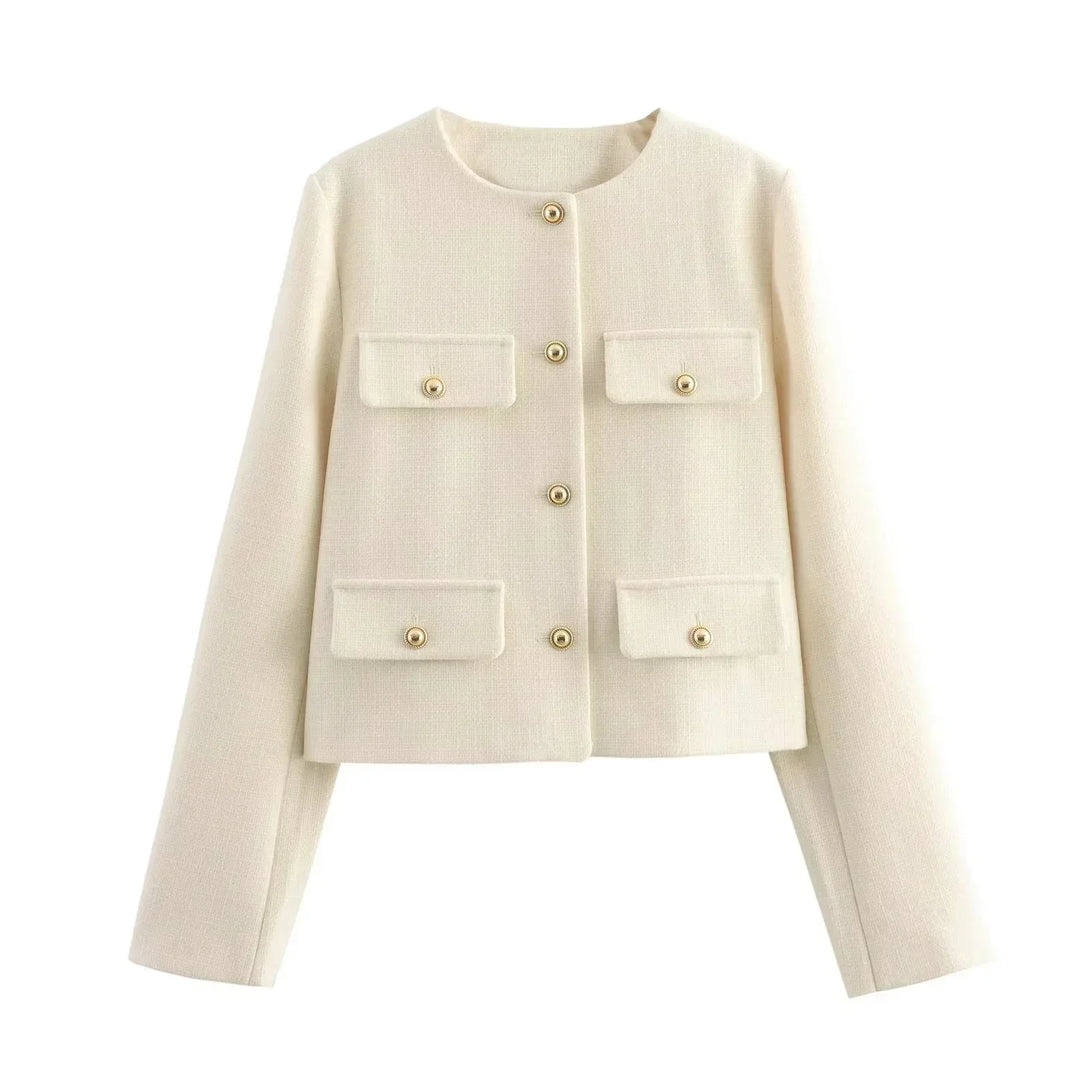 Sara | Veste élégante avec boutons dorés