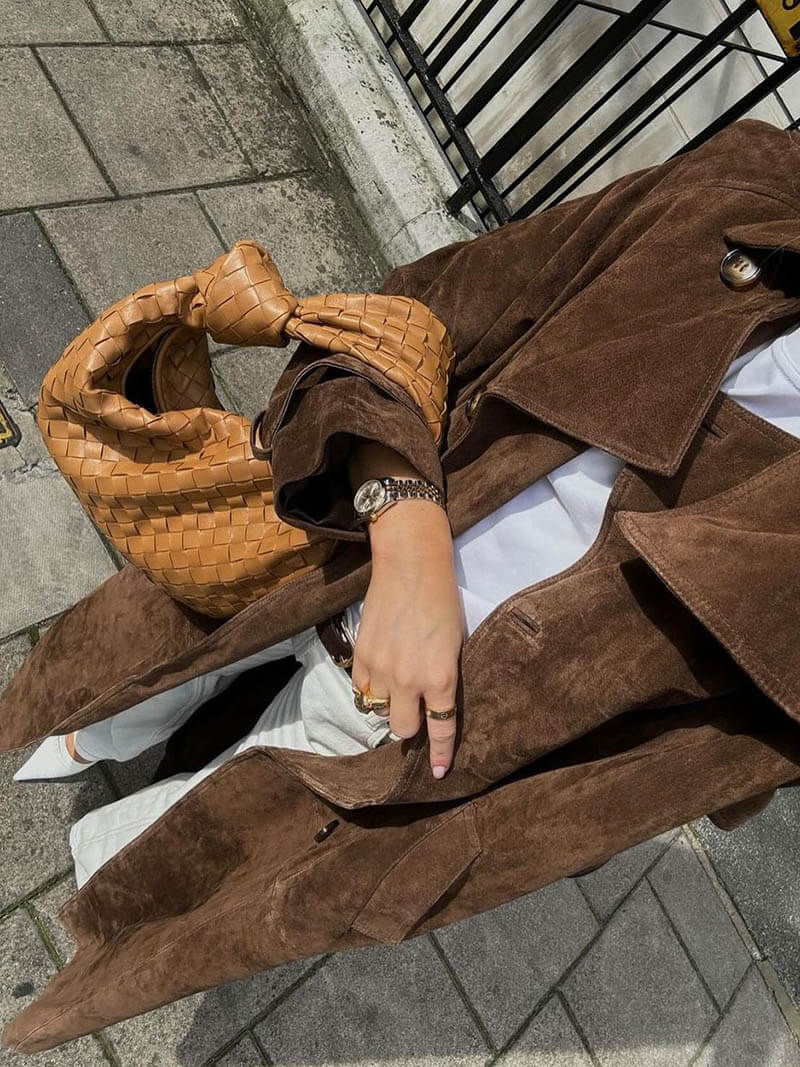 Frejas™| Manteau long en imitation daim