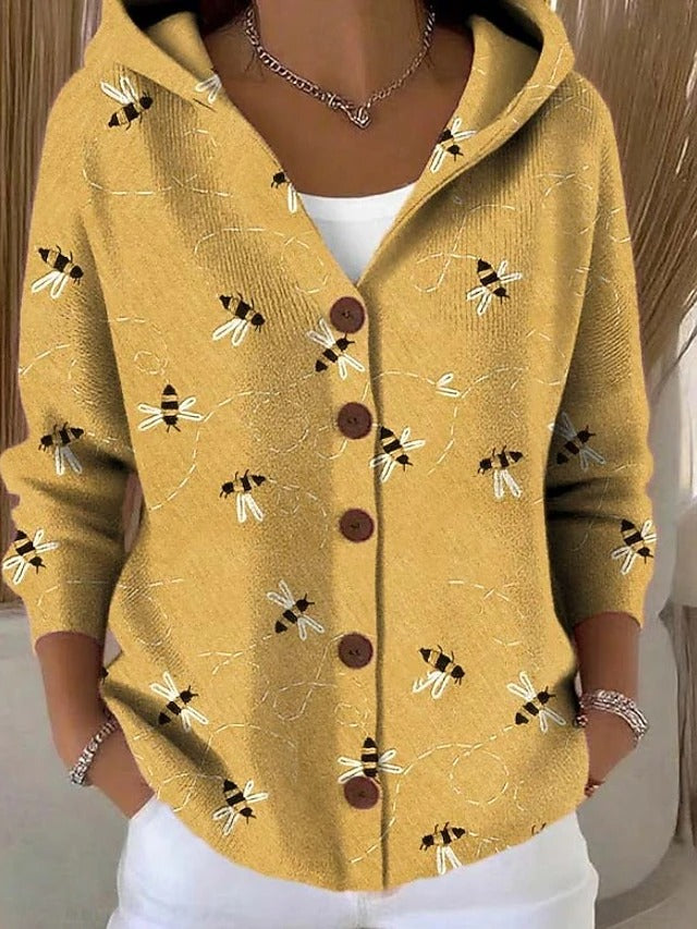 Ariya | Gilet multicolore avec capuche