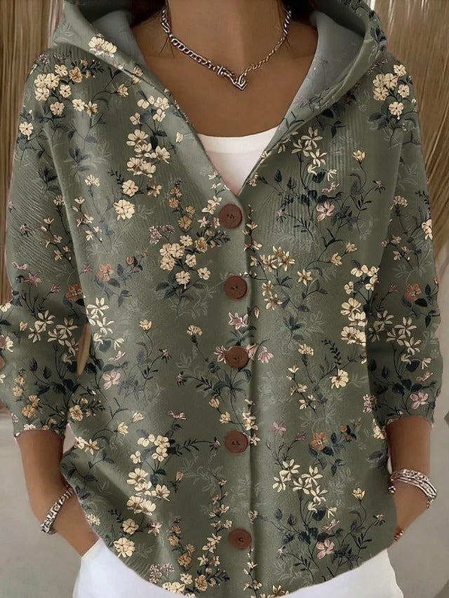 Ariya | Gilet multicolore avec capuche