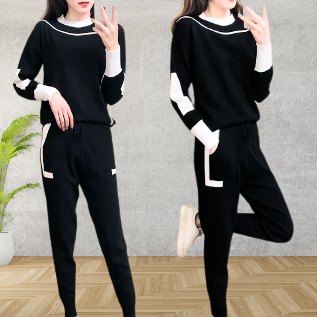 Airan | Ensemble pull à col rond et pantalon de jogging