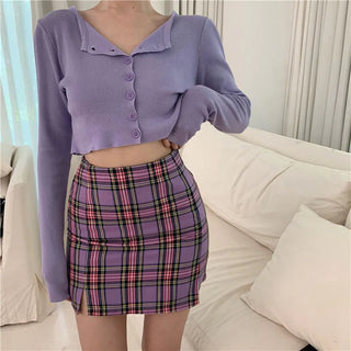 Erika | Pull Crop-Top avec Boutons