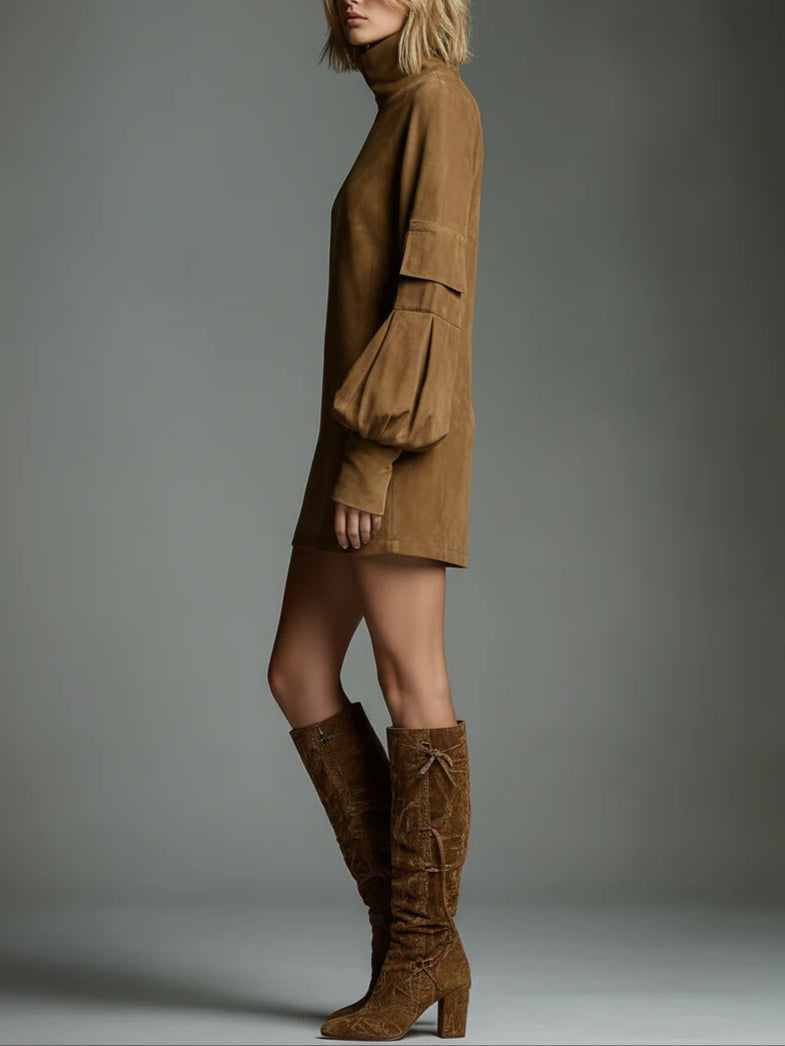 Glessie | Robe mini à col roulé