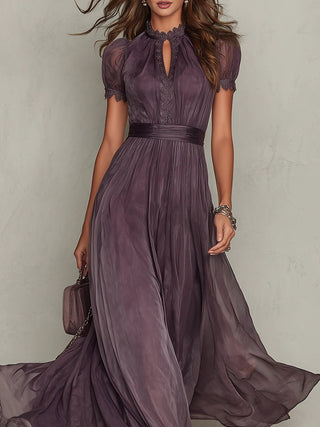 Olivia | Robe Maxi Chiffon Élégante Vintage