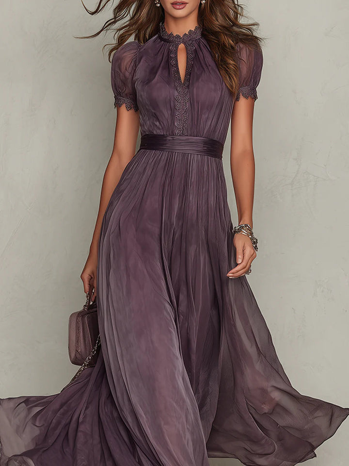 Olivia | Robe Maxi Chiffon Élégante Vintage