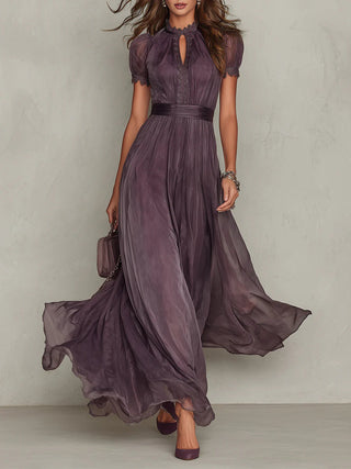 Olivia | Robe Maxi Chiffon Élégante Vintage