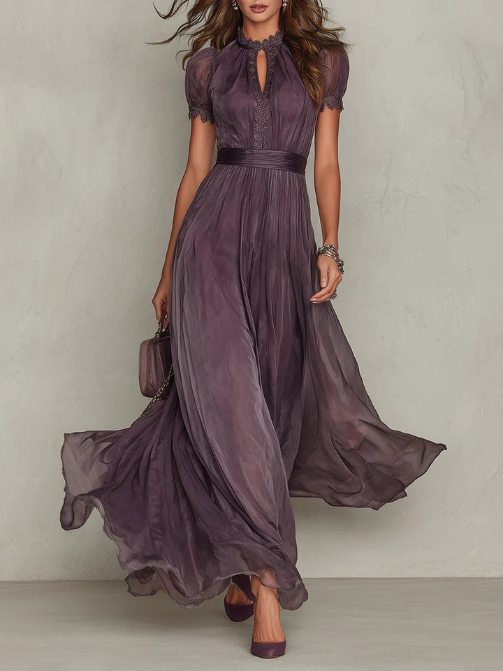 Olivia | Robe Maxi Chiffon Élégante Vintage