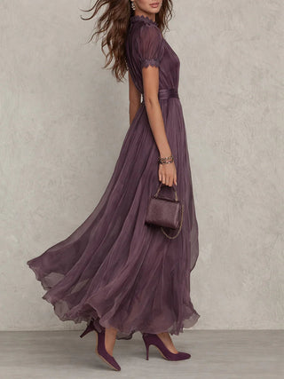 Olivia | Robe Maxi Chiffon Élégante Vintage