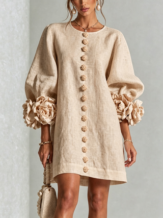 Élodie™ | Robe Élégante à Fleurs