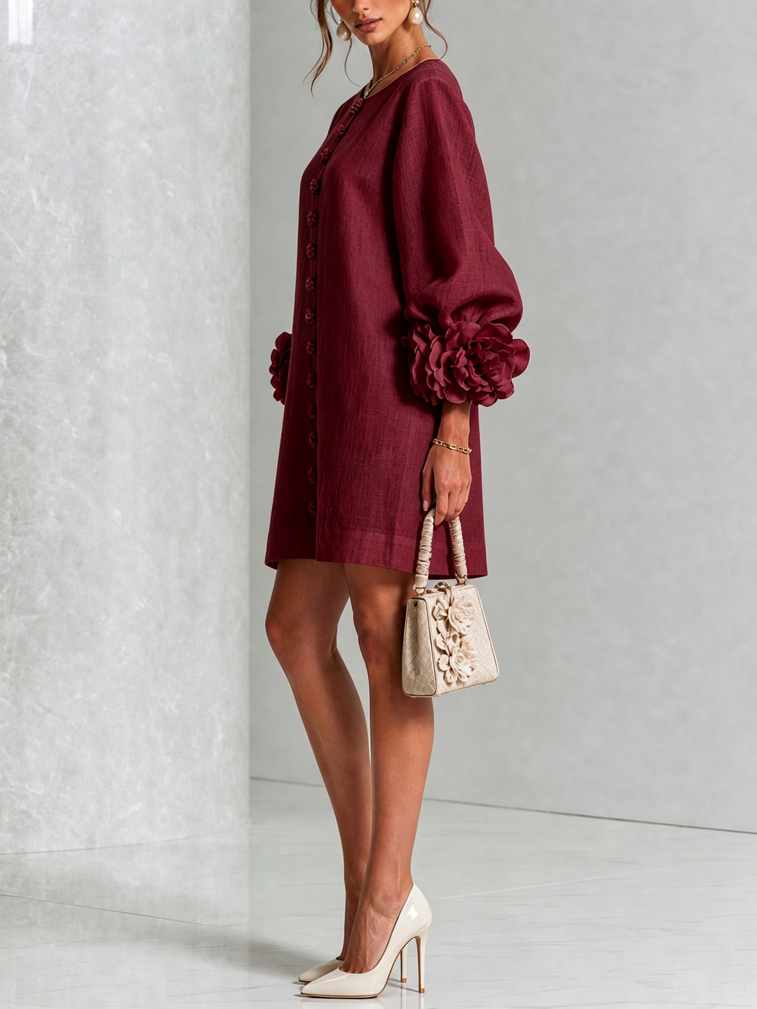 Élodie™ | Robe Élégante à Fleurs