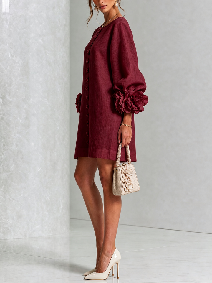 Élodie™ | Robe Élégante à Fleurs