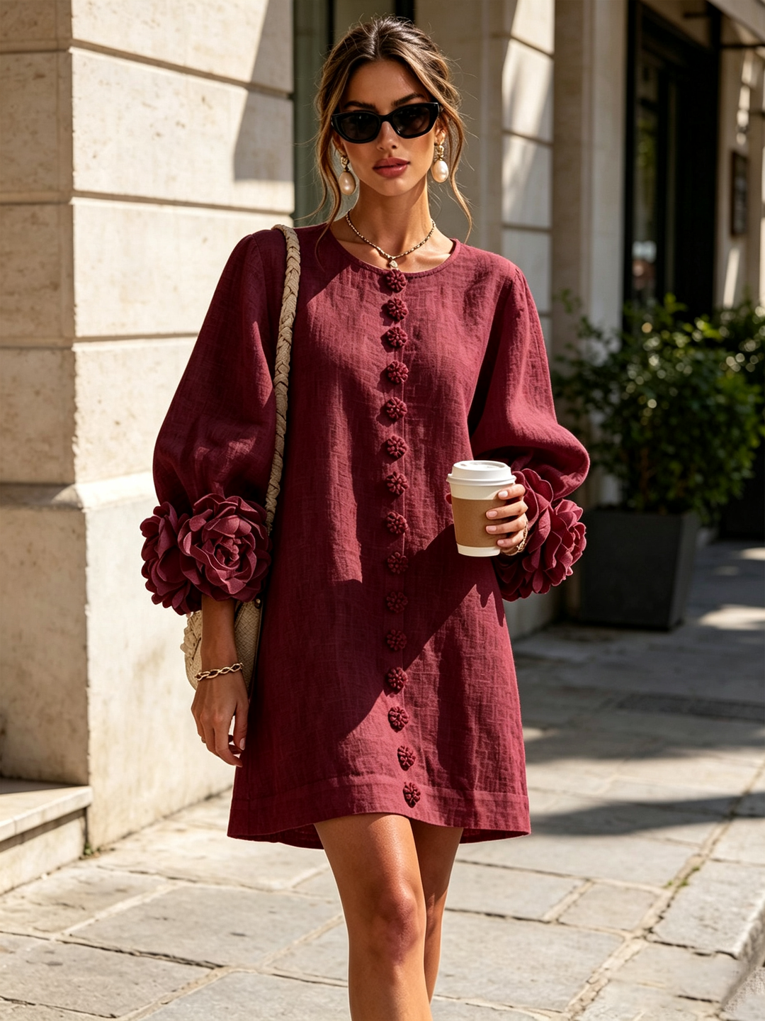 Élodie™ | Robe Élégante à Fleurs