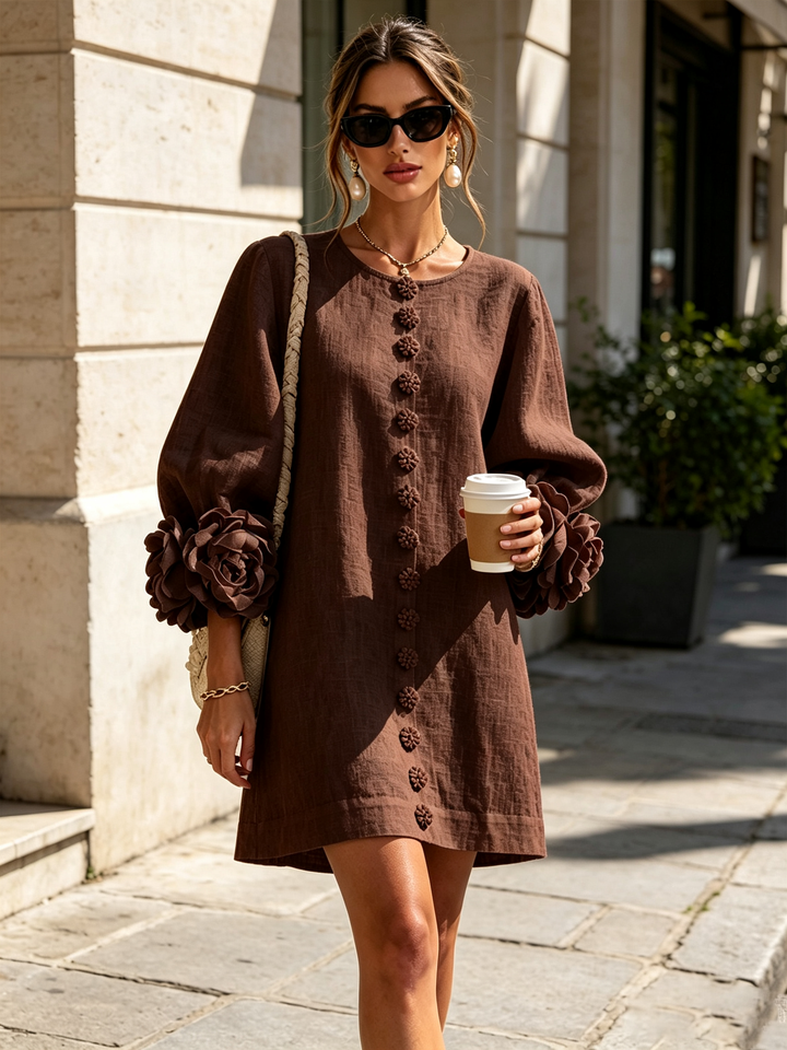 Élodie™ | Robe Élégante à Fleurs
