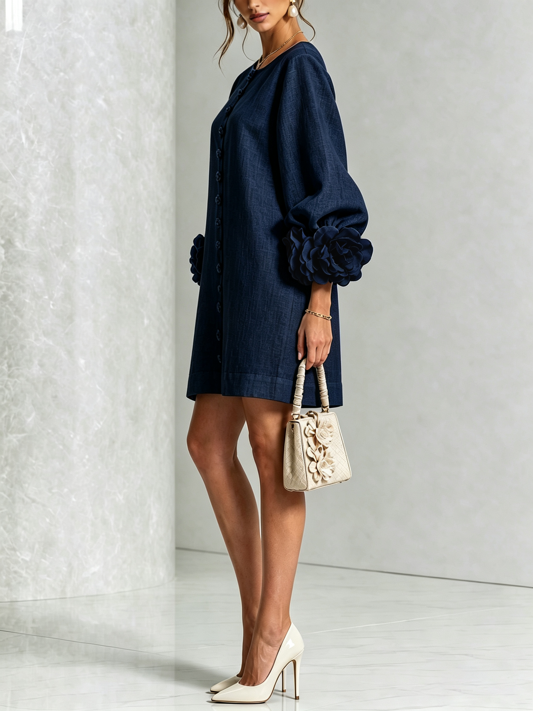 Élodie™ | Robe Élégante à Fleurs