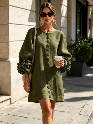 Élodie™ | Robe Élégante à Fleurs