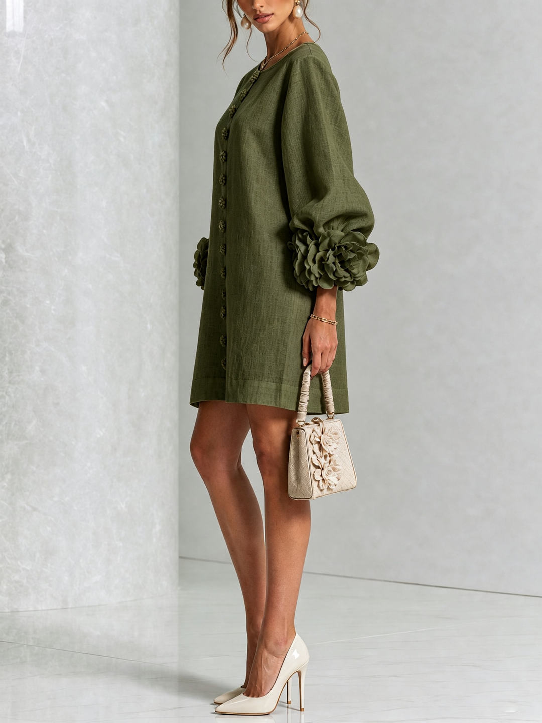 Élodie™ | Robe Élégante à Fleurs