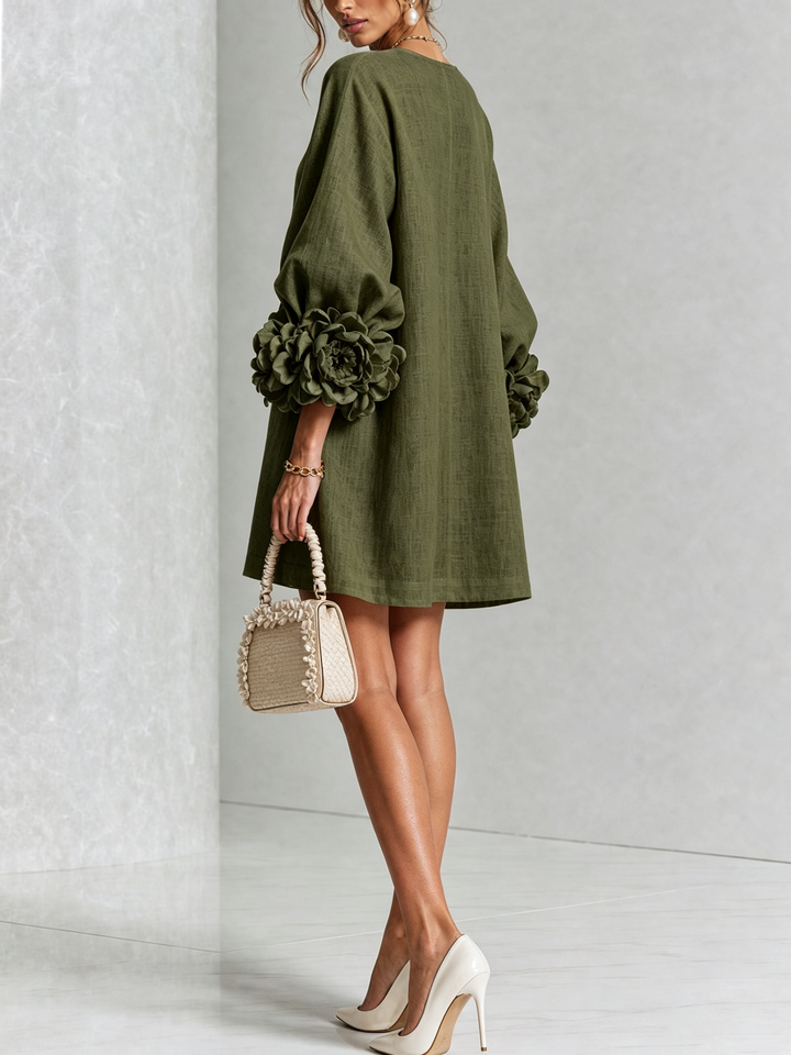 Élodie™ | Robe Élégante à Fleurs