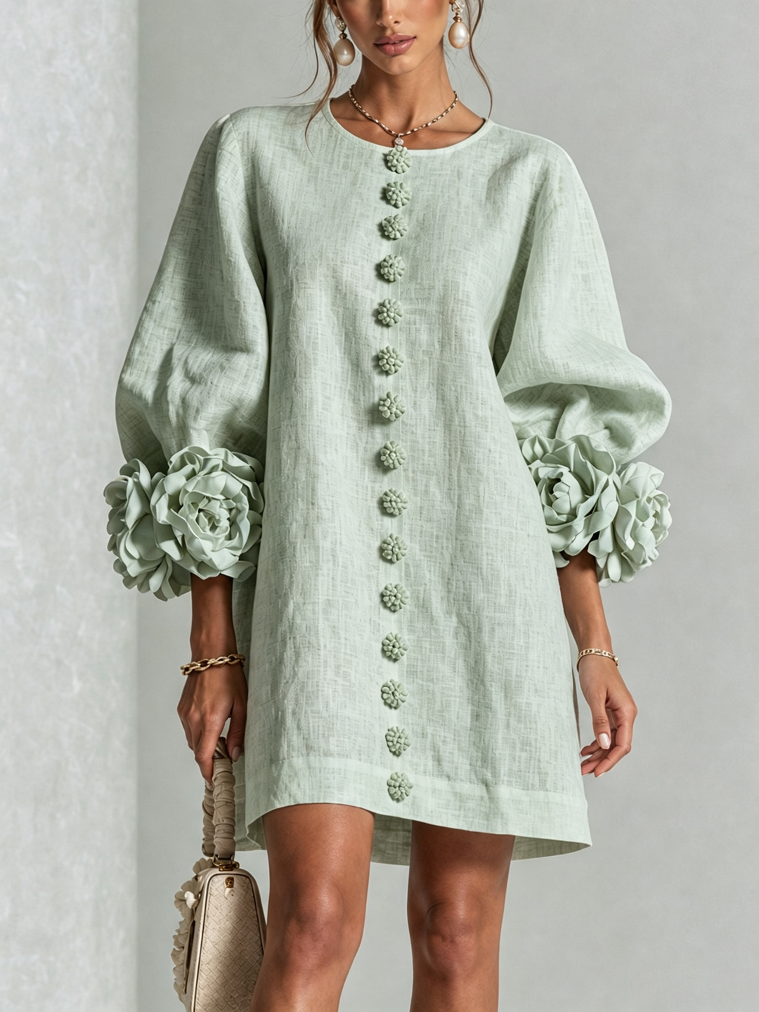 Élodie™ | Robe Élégante à Fleurs