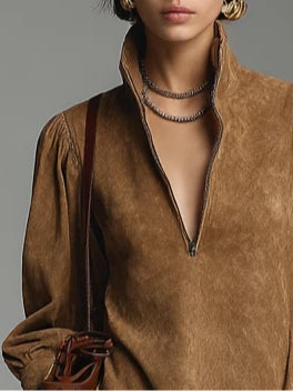 Normie | Robe courte avec col montant