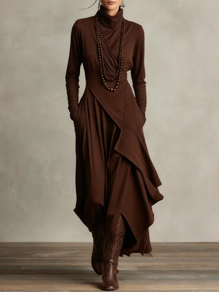 Gaille | Robe Maxi Col Roulé