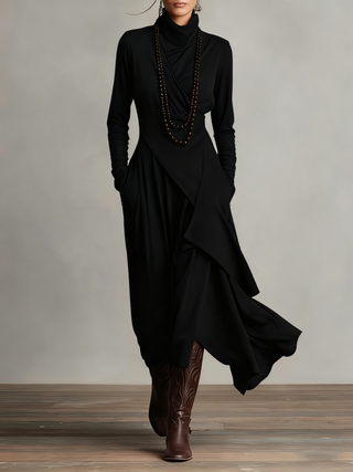 Gaille | Robe Maxi Col Roulé