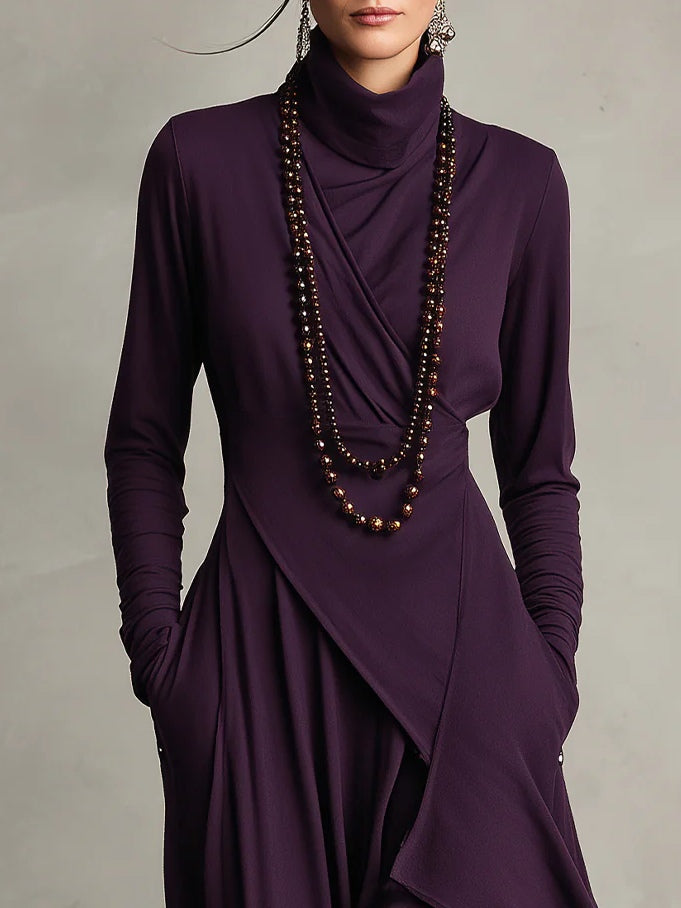 Gaille | Robe Maxi Col Roulé