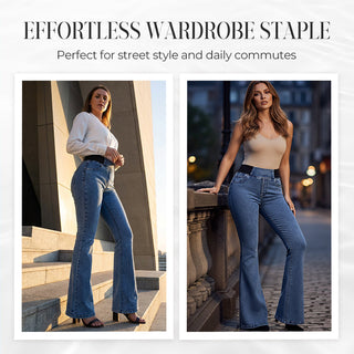 Jeans Stretch Taille Haute pour Femmes