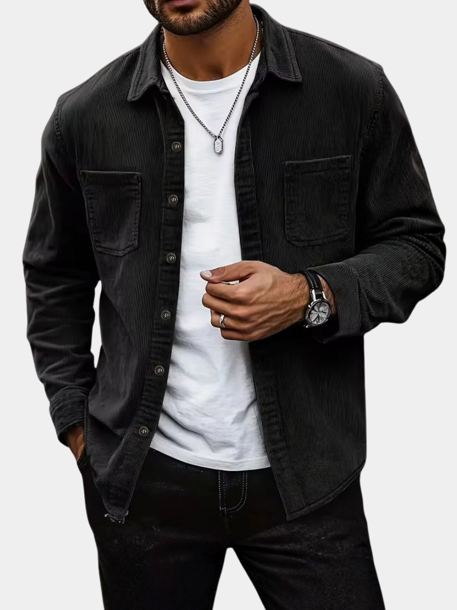 Lukas | Chemise en velours côtelé pour hommes
