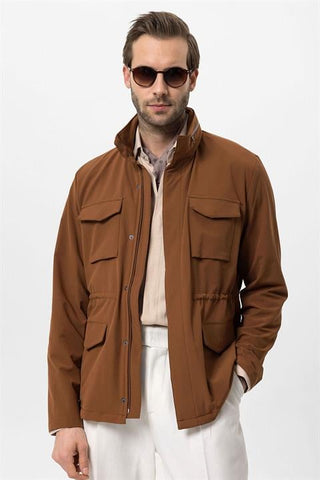 Erland | Manteau Safari à Col Montant