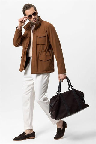 Erland | Manteau Safari à Col Montant
