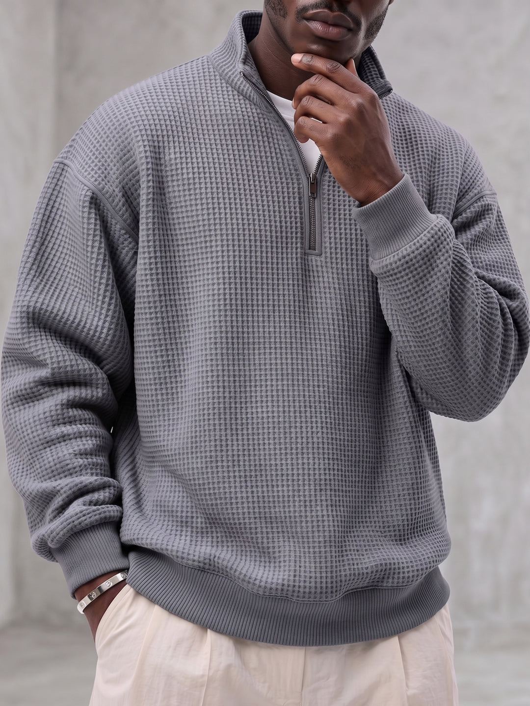 Raphaël™ | Pull Élégant à Col Zippé