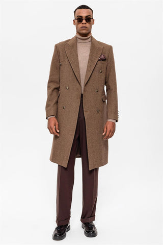 Anton | Manteau à double boutonnage en chevron