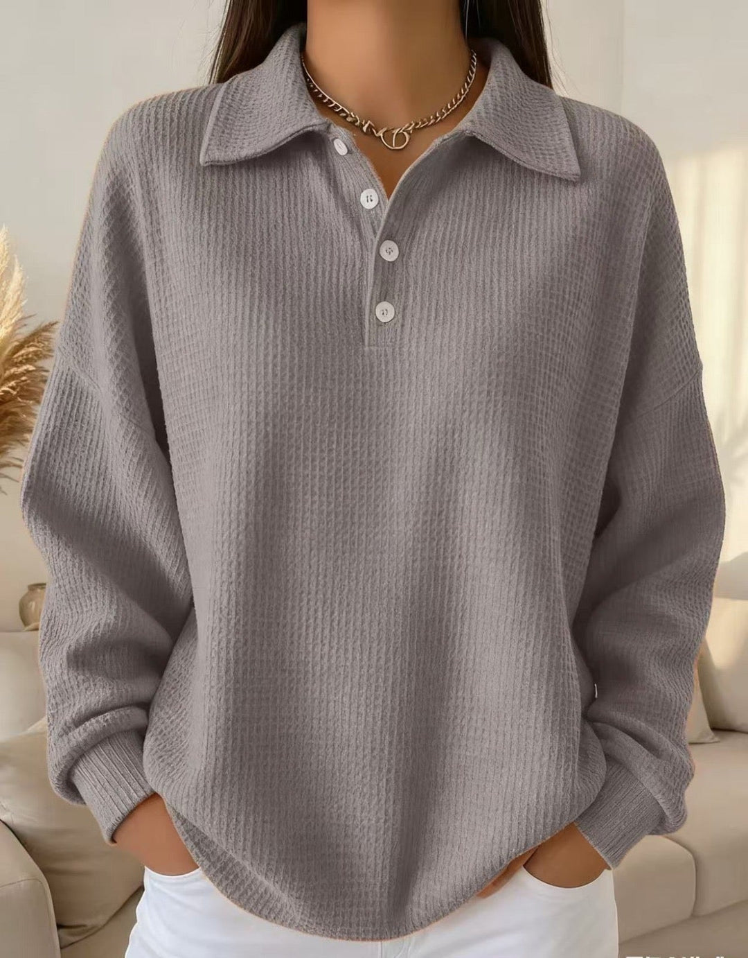 Mylene | Pull Polo Structuré