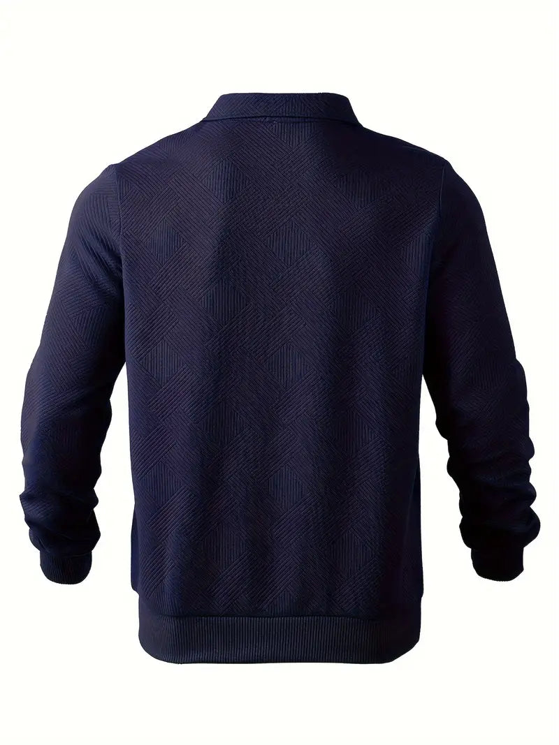 Alvarez | Chemise polo à manches longues avec demi-fermeture éclair