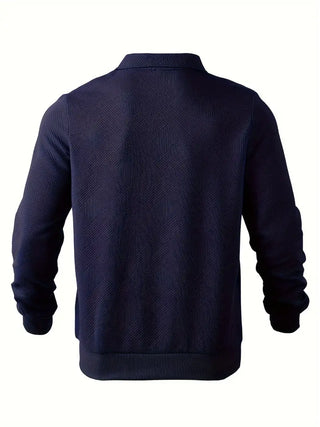 Alvarez | Chemise polo à manches longues avec demi-fermeture éclair