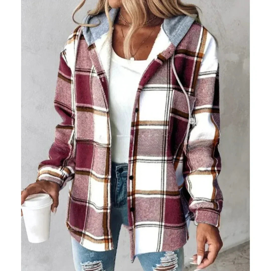 Khyra | Veste à carreaux stylée