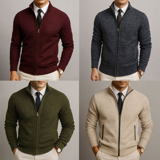 Japhet | Veste en tricot classique avec col montant