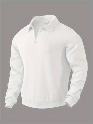 Alvarez | Chemise polo à manches longues avec demi-fermeture éclair